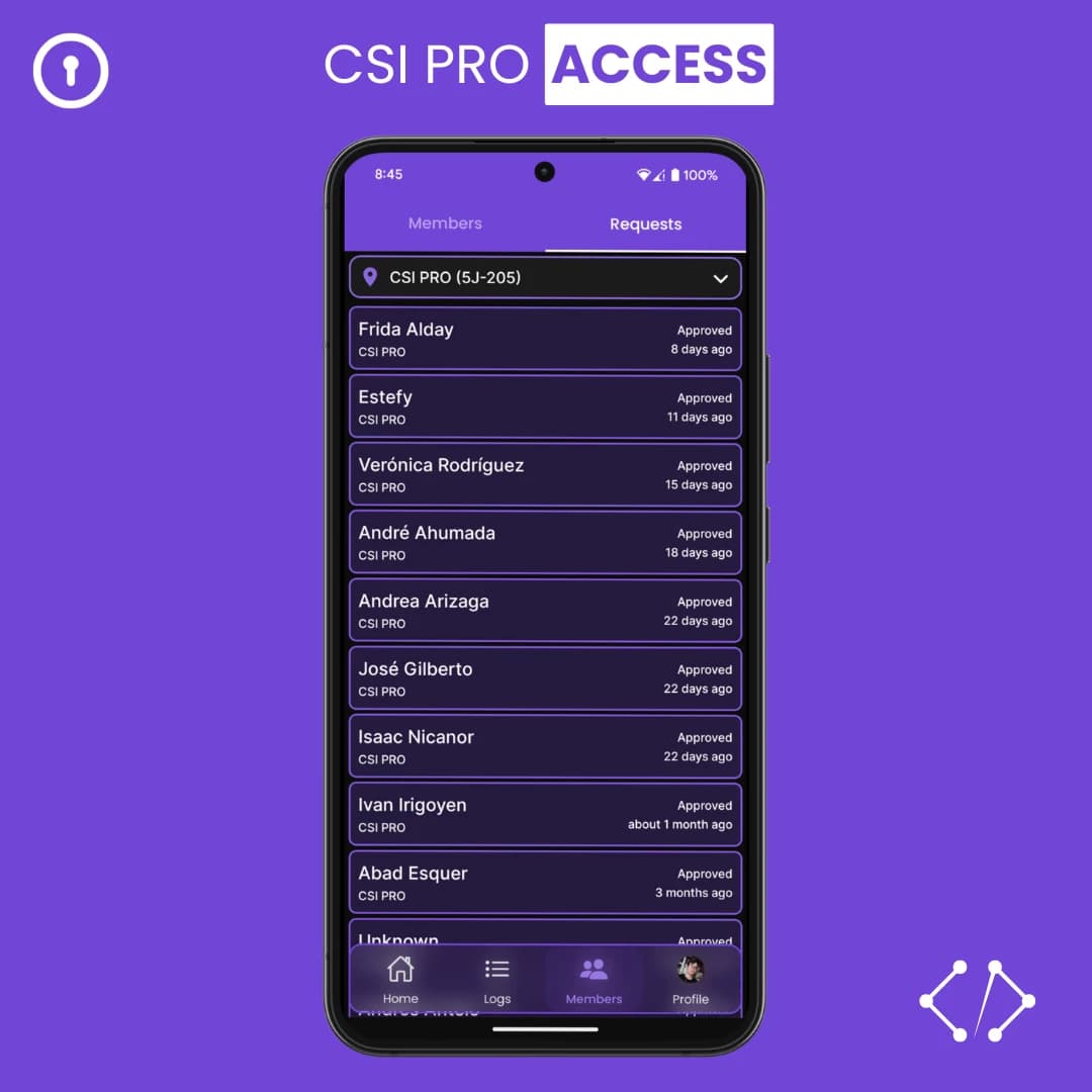 Solicitudes de acceso en CSI PRO Access versión 3.