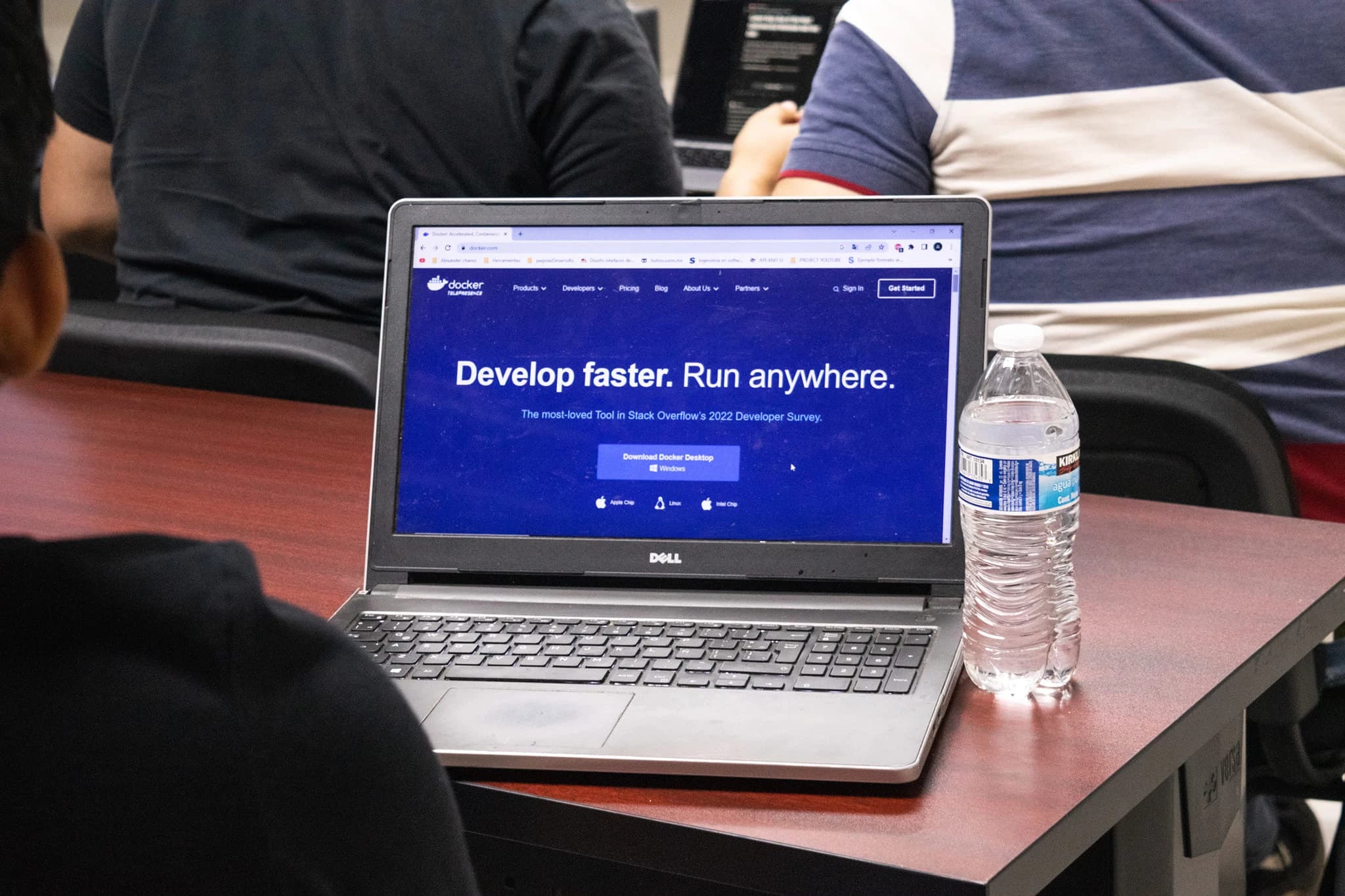 Estudiante en el CSI PRO WORKSHOP de Docker en abril de 2023.