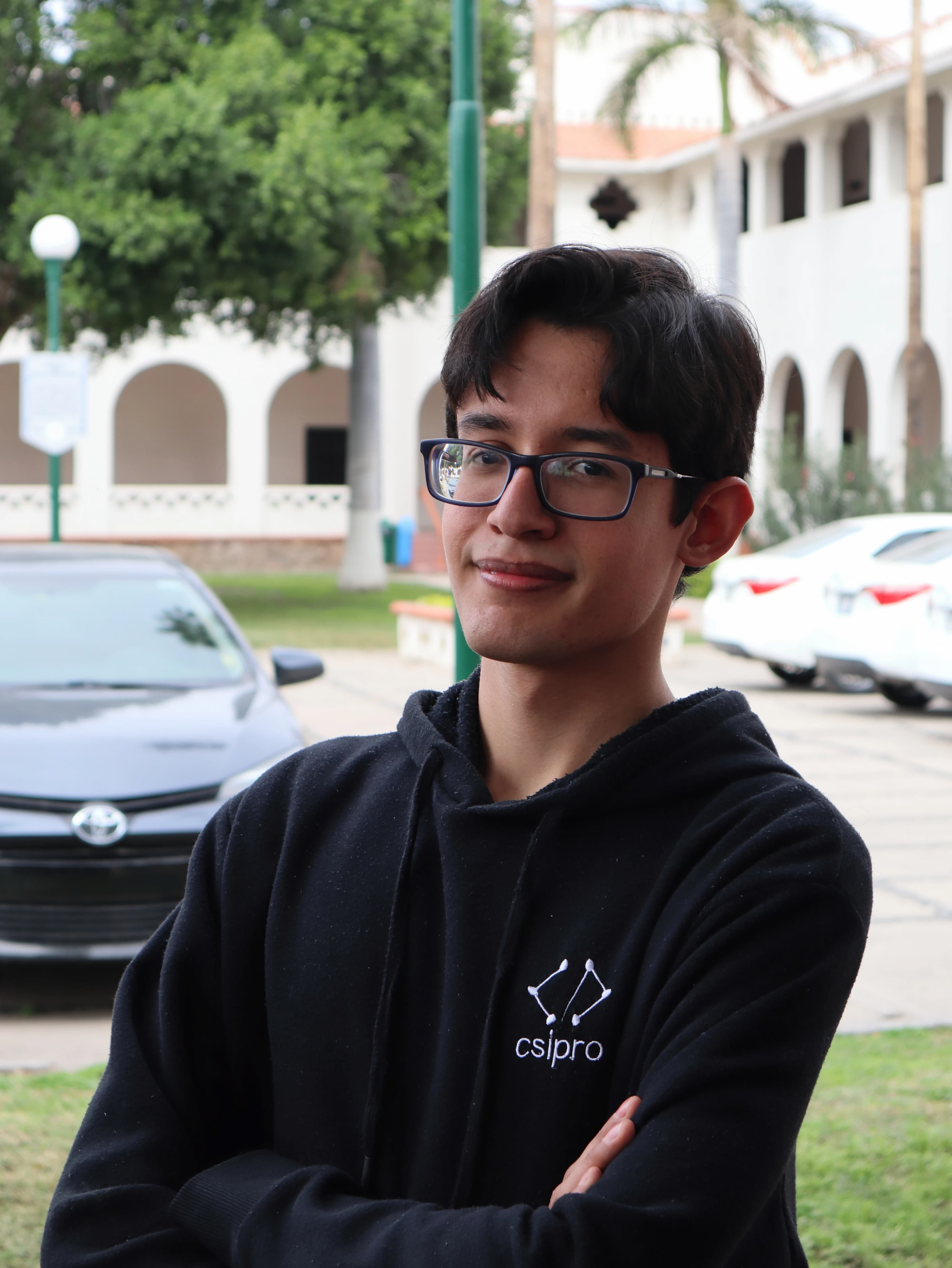 Foto de Saúl Alberto Ramos Laborín en la Universidad de Sonora.